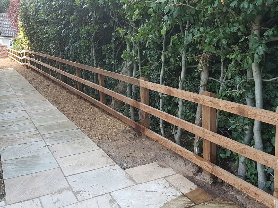Post and Rail equestrian fencing in Norwich